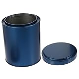 Sosoport Luftdichte Haushalts Teedose aus Robustem Weißblech mit Schützendem Deckel Vielseitiger Aufbewahrungsbehälter für Tee Süßigkeiten und Snacks Kompakte Blaue Kleine Langlebig und
