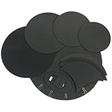 XJKLBYQ 10pcs Drum Mute Pads mit Beckenpolster und Hi -Hüten -Set -Pad, Schaumstoff -Trommel -Schalldämpfer -Pads