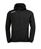 uhlsport Kinder Regenjacke Essential Regenjacke, Schwarz/Weiß, 140, 100520201