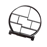 Schwebende Holzregale, Wandregal, chinesisches Dekorfach, Holzregal, runde Vase, Schreibtisch, Bambus, Büro, kleine Teile, 1 Stück