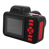 NUOBESTY Digitalkamera mit Dual Linsen Einfache Bedienung Videofunktion Kompakt und Leicht für Kleinkinder zum Fotografieren und Filmen für Jungen und Mädchen Schwarz