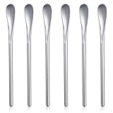 Tucnoeu 6 Stück kleine Löffel Kaffee Löffel aus Edelstahl, Mini Löffel für Espresso, ideal für Küche, Bar und Party