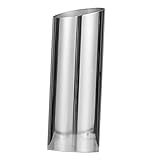 Ipetboom Blumenvase Silber mit Schrägem Rand Kompakt für Trockenblumen Hydroponische Pflanzen Tischdekoration Modern Robust Langlebig