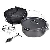 Sufrk Holländischer Ofen 11,3 l mit Zubehör Dutch Oven Petromax Gusseisen Topf Set