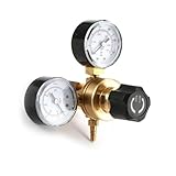 Argon CO2 Schweißen Twin Gauge Gas Flasche Druckregler Minderer Hohe Genauigkeit Werkzeug Zubehör Mini Mig Tig Langlebiges Zuhause CO2 controller