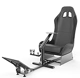 cirearoa Racing Wheel Stand mit Sitz Gaming Chair Fahrcockpit für alle G25, G27, G29, G920 Xbox, Xbox 360 Xbox One, PS4, T150RS T300RS TX Rennrad T500RS T3PAPC-Plattformen (Black/Grey)