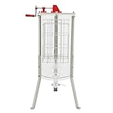 Manuelle Honigschleuder 2-Rahmen aus Acryl, Hygienisch & Stabil, Ergonomischer Handgriff, Einfach zu Reinigen, für Hobbyimker & Kleine Imkereien