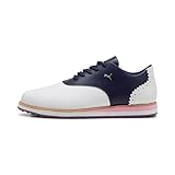 PUMA Damen Avant WMNS Golf Shoe, White-Deep Navy, 38 EU