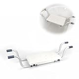 Badewannensitz, Duschsitz Duschbank für Badewanne, Ausziehbare 72-82cm Badewannenbretter, Weiß Ausziehbar, Tragfähigkeit 136 kg Wannensitz für Beim Baden Darauf Sitzen Wanne badewanne