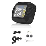 Corghd Motorrad Reifendruckkontrollsystem Infrarotsensor mit 2 externen Sensoren Moto Reifendruckkontrollsystem