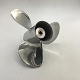 BARDOVEN Propeller aus Edelstahl, 8-20 PS, 9-1/4 x 12, 8 Zähne, SS-Requisite, passend für Honda-Außenbordmotor