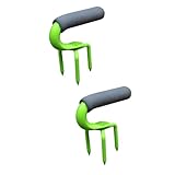 Happyyami 2 Stück Kleiner Gartenrechen Handrechen für Einfache Lockern für Gartenpflege Pflanzen und Unkrautentfernung und Praktisch für Außenbereich