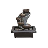 Wasserspiel für den Innenbereich Teetisch, fließendes Wasser, Ornamente, Büroeröffnung, Geschenk, zirkulierende Wasserlandschaft, Desktop-Reichtum, Anziehungskraft