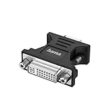 Hama VGA auf DVI Adapter Full HD 1080p (VGA Stecker, DVI Buchse 24+5, Adapter zum Anschluss von PC, Laptop, Computer mit VGA an Monitor, TV oder Beamer mit DVI oder umgekehrt, Konverter)