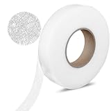 Tucnoeu 1pcs Bügelband für Vorhänge, Saumband Selbstklebend 64m Länge, 2cm Breite, Bügelband Hose Kürzen, Gardinen Kürzen Ohne Nähen, Waschfest(Weiß)