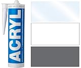 Bau Acryl transparent 300ml Dichtstoff Dichtmasse Fugendichtmasse, 1 Stück