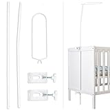 Babykajo Betthimmel Stange - Montierbare Himmelstange für Babybetten. Gestell aus Metall für Babybett Himmel Jungen und Mädchen - Gestell ohne Betthimmel.