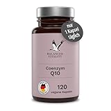 Coenzym Q10-200 mg Q10 pro Kapsel - 120 vegane Kapseln für 4 Monate - ohne Zusatzstoffe - hochwertiges Q10 hochdosiert - laborgeprüft - Made in Germany - Balanced Vitality