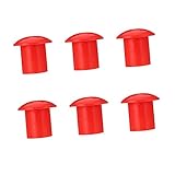 SHINEOFI 30Stücke Rebar Schutzkappen Praktische Kunststoff Abdeckung Für Bewehrungsstahl Rebar Endschutz Rote Schutzkappe Für Bewehrungseisen