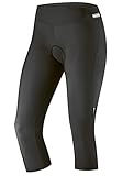 Gonso Lecce, Damen Fahrradhose 3/4, Radtight mit Relax Gel Comfort Sitzpolster, Hohe Bewegungselastizität und Komfortbund, Enganliegende Passform, Schwarz, Gr. 38