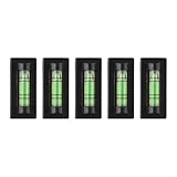 Magnetische Wasserwaage mit magnetischer Basis, kleines tragbares Mini-Nivellierwerkzeug für Bilderrahmen, Bilderrahmen und TV-Ständer, 5 Stück