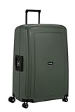 Samsonite S'Cure Renewed - Hartschalenkoffer 75 cm, Groß, Check-in Koffer mit Dreipunkt-Verschluss, Leicht, 4.60 KG, 102 L, Grün (Dark Green)