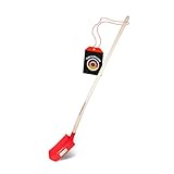 SHW-FIRE | Kabelgrabenschaufel 30x16 cm mit Trittschutz, robuster Spezialstahl, Langer Eschenholzstiel, ideal für schmale Gräben, Schaufel für Drainagen & Kabelverlegung | Made in Germany