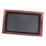 Zerodeko 1 Stück Grillplatte Grillschale Frühstückspfanne Brotbräter Steakpfanne Pfannen Pfannkuchenpfanne Ofenpfanne Crêpe Pfanne Nicht Laib Steak Serviertabletts Fajita Holz