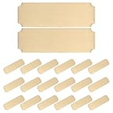 iplusmile 20 Edelstahl Namensschilder Rechteckig Selbstklebend Gold Blanko Id Plaketten für Büro Schreibtisch Selbstgemacht Gravur