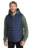 Mountain Warehouse Seasons Herren-Steppweste mit Kapuze Marine 3X-Large