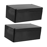 Outanaya 2 Stück Teiliges Wasserdichtes Verteilerdose Abs Kunststoff Außen Elektroanschlusskasten Staubdichtes Gehäuse für Garten und Außenbereich ohne Ohren Robust und Sicher