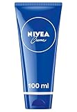 NIVEA Creme Tube Universalpflege, klassische Feuchtigkeitscreme für alle Hauttypen, reichhaltige Hautpflege mit hautverwandtem Eucerit (100 ml)