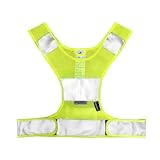 Salzmann Reflektierende Laufweste - Atmungsaktive Sportweste aus Mesh-Gewebe - Hergestellt mit 3M Scotchlite