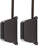 Schellenberg 50504 Rolladen Gurtwickler Aufputz inkl. Rolladengurt 14 mm x 5m, System Mini, 180° schwenkbar, Lochabstand 14,5 cm Aufschraubwickler nicht zu öffnen, Braun (Packung mit 2)