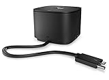 HP Thunderbolt Dock 230W G2 - 4K-Unterstützung, Thunderbolt 3, USB C, DisplayPort, VGA - Für HP Elite x2, Elitebook, Folio, Zbook, Probook - Schwarz (Renewed)