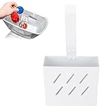 Elprico Toilettentank-Reinigungs-Tablettenhalter, 10,9 Cm X 10,9 Cm X 3,5, Toilettentank-Bleichmittel-Tablet-Halterung, Hängender Toilettenschüsselreiniger-Träger aus Edelstahl mit