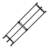 BUGUUYO Wandmontierter Handtuchhalter Badezimmer Metall Handtuchständer Wandhaken Tuchhalter Platzsparend Rostfrei Badezimmer Organizer Schwarz