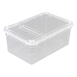 Transparente Kunststoffbox,Aufzuchtbox für Insekten aus Kunststoff Insektenbeobachtungs Box,Reptilienzuchtbox,Wiederverwendbar Aufzuchtbox für Reptilien Insekten (2 Stück)