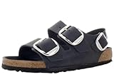 BIRKENSTOCK Milano Big Buckle Nubukleder schwarz Normale Weite Größe 41