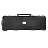 OpTacs Waffenkoffer für Langwaffen - Large 118,9x40,5x16,0cm schwarz Schaumstoffpolsterung Koffer Gewehrkoffer Rifle Case für Airsoft Gewehr Waffe Jagd