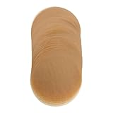 UKCOCO 100 Stück Rundes Backpapier 7,5 Zoll Antihaftbeschichtetes Grill und Pergamentpapier Ölbeständig Doppelseitig Silikonbeschichtet für Backbleche Grill und Dämpfen Zufällige Farbe