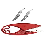 Cabilock Edelstahl Stoffschere Scharf und Leicht für Präzises Schneiden von Stoffen und Garn Ergonomisch Sicher und Vielseitig für Schneiderei und Handarbeiten