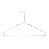 Hangerworld 10 Verzinkte Kleiderbügel aus Metall, mit Hosensteg, Breite ca. 41 cm, für Oberhemden, Blusen, T-Shirts, Pullover, Hosen, für Wäschereien und Reinigungen, hergestellt in Österreich