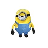 Play by Play Minions Rise of Gru Minions Plüschtier Premium Kuscheltier Neu Auswahl Bob, Otto, Kevin, Stuart, Dave mit PVC Augen Original Lizenz (Stuart 30 cm)