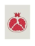 Komar Wandbild - Cultivated Pomegranate - Größe: 30 x 40 cm - Poster, Kunstdruck, Dekoration, Wohnzimmer, Schlafzimmer