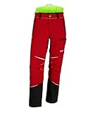 KOX Schnittschutzhose Mistral 3.0 Rot/Gelb Größe 52