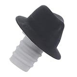 PEPLAYTAL Kreativer Silikon Weinflaschenverschluss Cowboyhut Form Wiederverwendbar Rotwein Stopper Flaschenverschlüsse Dekorativ für Weinliebhaber