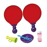 ORFOFE Interaktives Bubble Racket Set für Eltern Leichtes Stabiles Material Geeignet für Indoor und Outdoor Gartenspiele Teiliges Seifenblasen Plaything für Kleine und Große Blasen