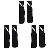 Ficher 3X Männer Frauen Hoch Reflektierende Rad Socken Männer Frauen Professionelle Fahrrad Socken Sport Wandern Lauf Socke Schwarz