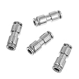 Operitacx 4Stücke Schnellverbindungsarmaturen Luftkompressor Fittings Robust und Langlebig Einfache Installation für Luftleitungen Hochwertige Dichtleistung und Rostschutz